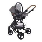 Детска комбинирана количка 3 в 1 Lorelli - Crysta, Opaline Grey