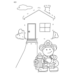 Творчески комплект Eurekakids - Книжка свържи и оцвети, Добри обноски