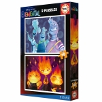 Пъзел 2 в 1 Educa - Елементи, 2 х 48 части