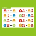 Дървен игрален комплект Hape - Детска везна, Сладко чудовище