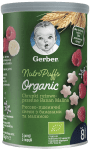 Био оризово - пшеничен снакс Nestle GERBER Organic - Банан и малина, 35 g