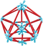 Конструктор от бамбукови пръчки Hape - Flexistix, Креативен комплект