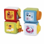 Интерактивна играчка Chicco - Mултифункционални кубчета, 4 броя