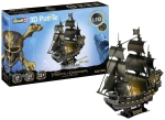 3D пъзел Revell - Черната перла, с LED осветление, 293 части