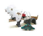 Дървен игрален комплект Hape - Дино, 61 части