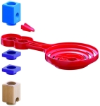 Дървена игра Hape - Quadrilla, Двустранна спирала, 9 части