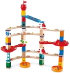 Дървена игра с топчета Hape - Quadrilla, Супер спирала, 79 части