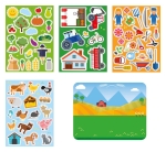 Творчески комплект Totum - Декорирай сам, Стикери за стъкло, 45 броя