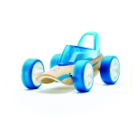 Детска играчка от бамбук Hape - Количка, Звяр