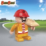 Детска играчка BanBao - Мини фигурка, Строител