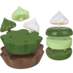 Детски дървен комплект Hape - Зелен чай, 8 части