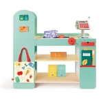 Детски игрален комплект Hape - Магазин с аксесоари, 50 части