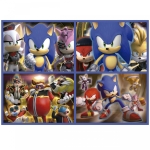 Детски неонов пъзел 4 в 1 Educa- Sonic Prime