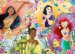 Двулицев пъзел за оцветяване Lisciani - Disney Princess, 24 части