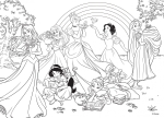 Двулицев пъзел Lisciani - Disney Princess, 24 части