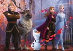 Двулицев пъзел Lisciani - Frozen 2, 108 части