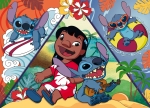 Двулицев пъзел Lisciani - Lilo & Stitch, Stitch, 150 части
