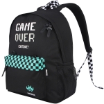 Ученическа раница Unkeeper - Game Over, Black & Green