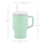 Силиконова чаша със сламка Infantino, 270 ml, Жълта