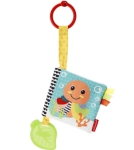 Бебешка шумоляща книжка Infantino - Животни, С гризалка