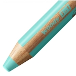 Комплект цветни моливи 3 в 1 Stabilo - Woody, Pastel, С острилка, 6 цвята