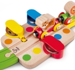 Железопътен комплект Hape - Цветовете на дъгата