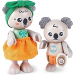 Комплект дървени фигури Hape - Семейство коали