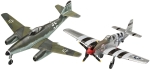 Комплект сглобяеми модели Revell - Военен самолет Месершмит Me262 & P-51B