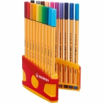 Комплект тънкописци Stabilo - Point 88, Color Parade, 20 цвята