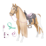 Комплект за кукли Battat - Our Generation, Конче Паломино с аксесоари