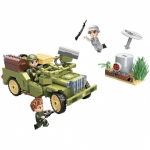 Конструктор Qman - Combat Zone, Нападение с джип, 264 части