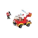 Конструктор Qman - MineCity, Пожарен автомобил, 110 части