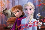 Двулицев пъзел Lisciani - Frozen, 150 части
