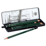 Моливи за скициране Astra - Artea, В метална кутия, 6 броя