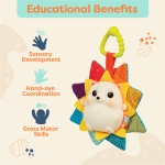 Музикална бебешка играчка Battat - Светещо таралежче