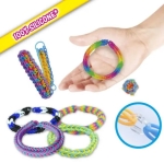 Творчески комплект Craze - Loops, 100 броя ластици, асортимент