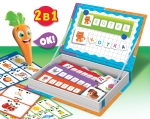 Образователна интерактивна игра 2 в 1 Lisciani - Carotina, Букви и думи