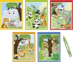 Книжка за рисуване с вода Totum - Дива природа