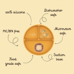 Силиконова чиния за хранене с вакуум - Sassi, Октопод