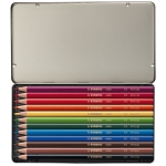 Комплект цветни моливи Stabilo - Color, В метална кутия, 12 цвята