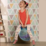 Светеща топка за скачане Battat - Синя
