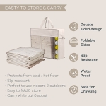 Двустранна подложка за игра с топки Taf Toys - Fold ′n Fun, Тъмно синя