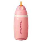 Неразливаща се термочаша със сламка Tommee Tippee - Active Straw, 266 ml, 12  m+, Розова