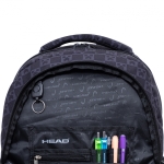 Ученическа раница Head - Пиксели, Сива