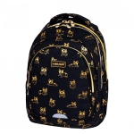 Ученическа раница Head - Златен Булдог, 3 ципа