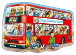 Детски пъзел Orchard Toys - Големият червен автобус, 15 части