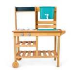 Детски игрален комплект Hape - Външна кухня, с аксесоари