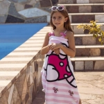 Детска плажна хавлия Cerda - Hello Kitty, Розова