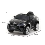 Акумулаторен джип Moni-BMW X6M, кожена седалка JJ2199, червен