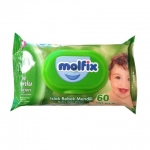 Бебешки пелени Molfix - Midi 3, 60 броя + Подарък мокри кърпи